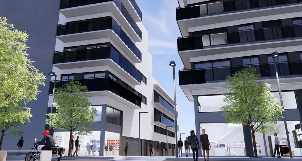 Promoción de viviendas en Pompeu Fabra, centro de Badalona